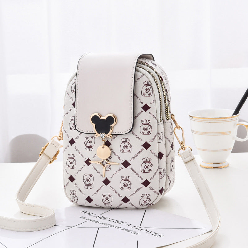 Mini Leather Crossbody Bag for Women - Small Shoulder Phone Purse & Card Holder